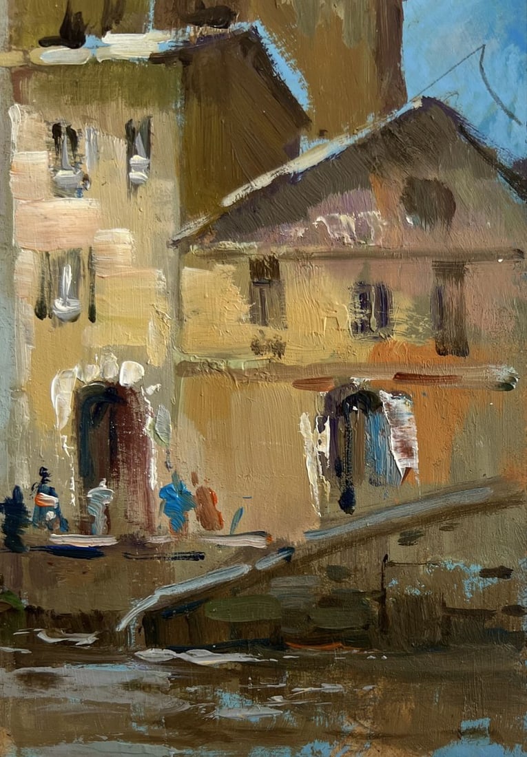 Oil painting Shadows of a City Street Yuriy Suprunchuk - 7
