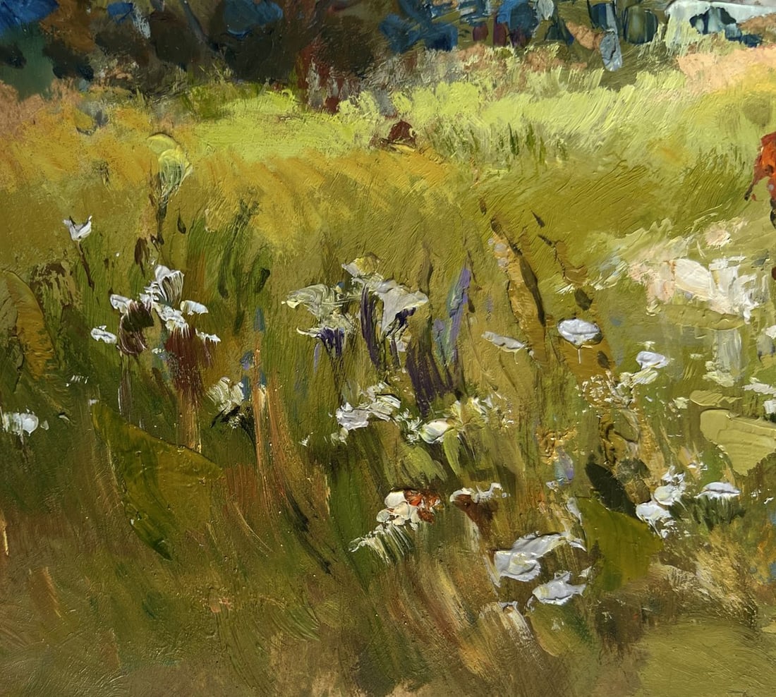 Oil painting A couple walking through a field Yuriy Suprunchuk - 7