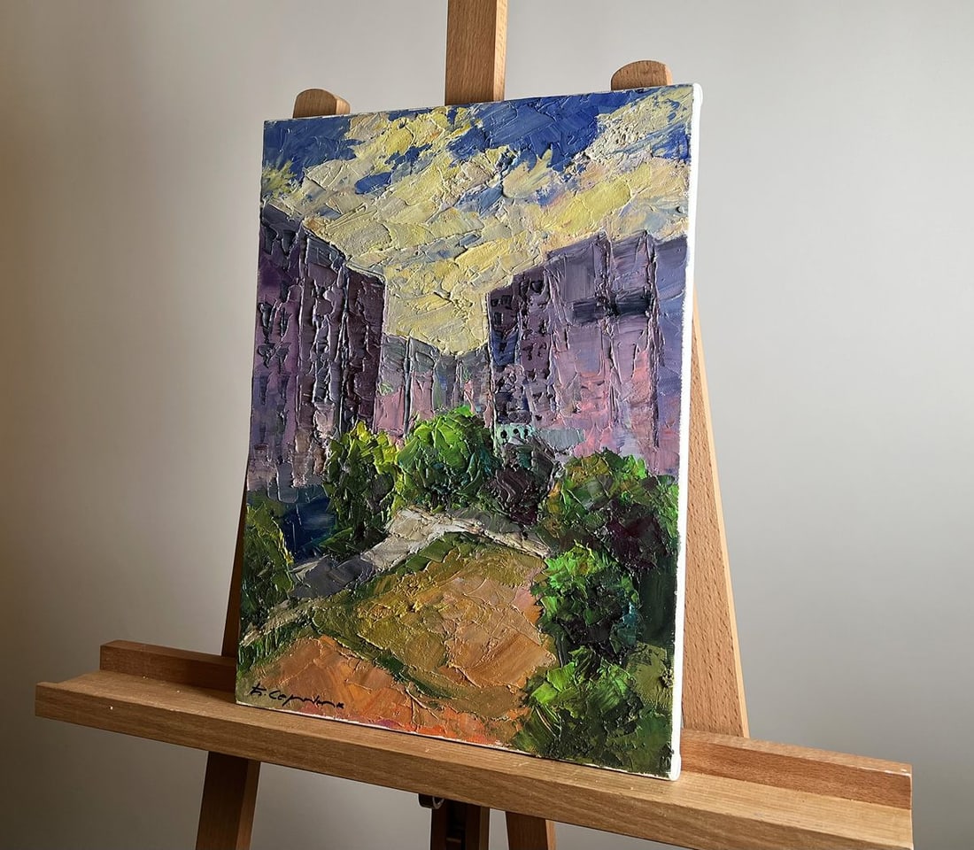 Oil painting Summer day in the city Boris Serdyuk - 2