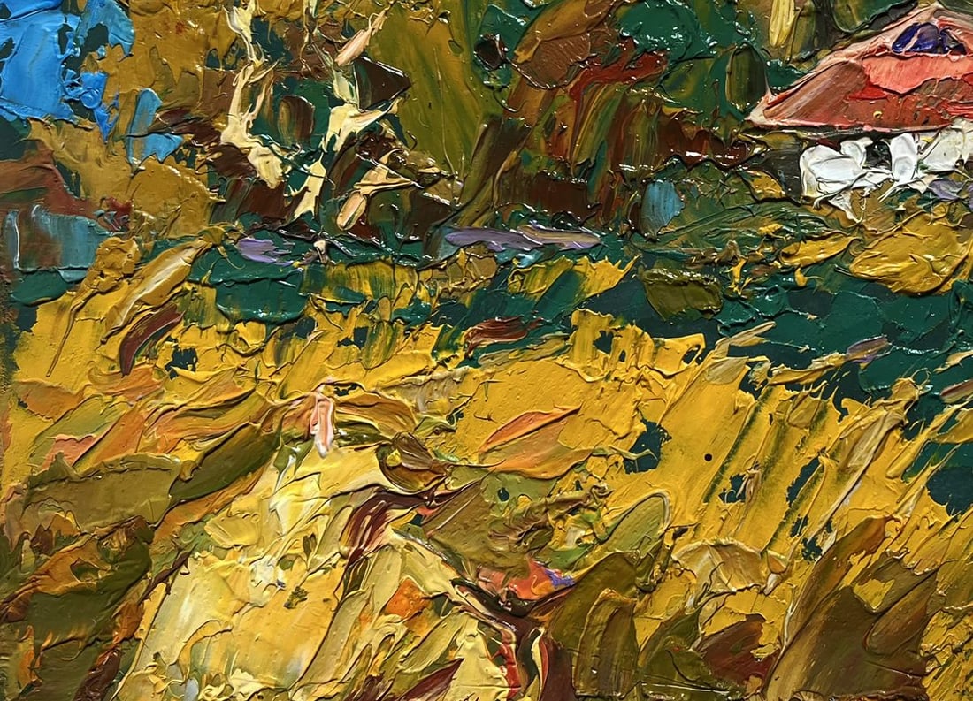 Oil painting Evening is coming in the village Alex Kalenyuk - 7