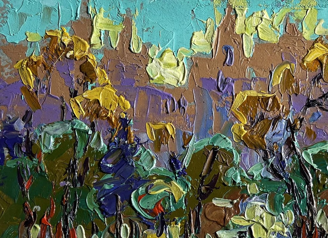 Oil painting Morning bustle of the city Alex Kalenyuk - 7