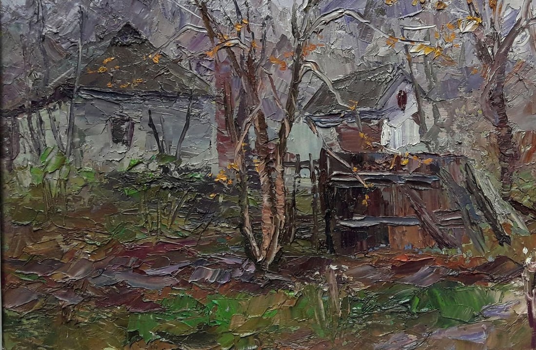 Oil painting Abandoned yard / Serdyuk Boris Petrovich - 3