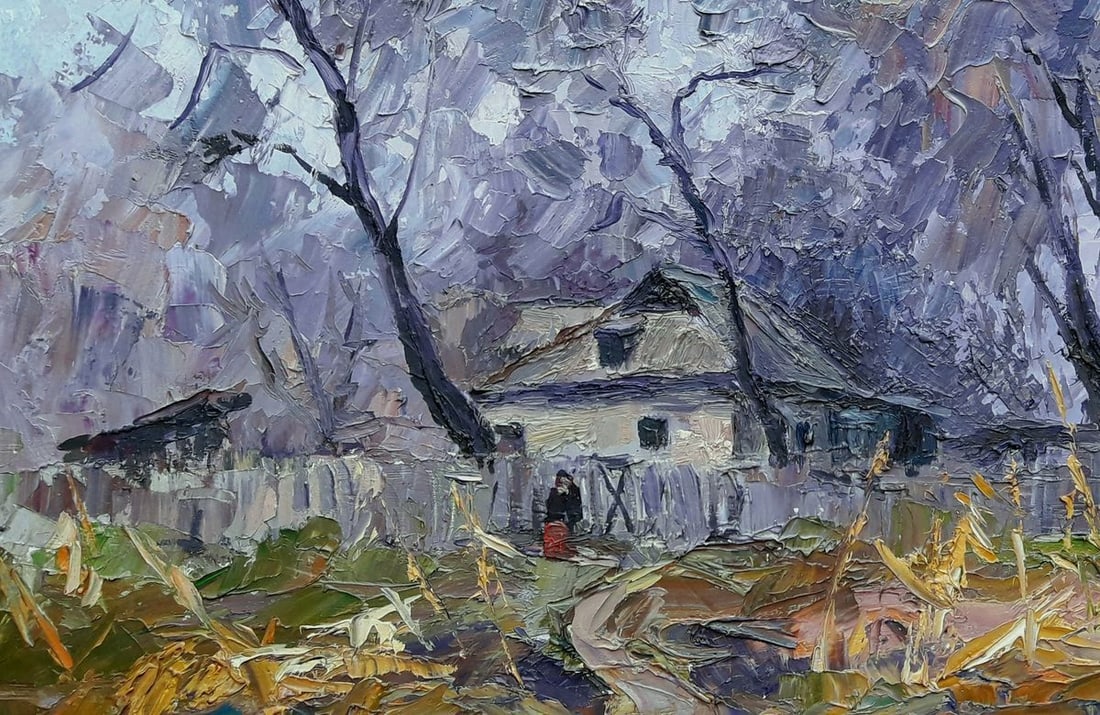 Oil painting Grandma's House Serdyuk Boris Petrovich - 3