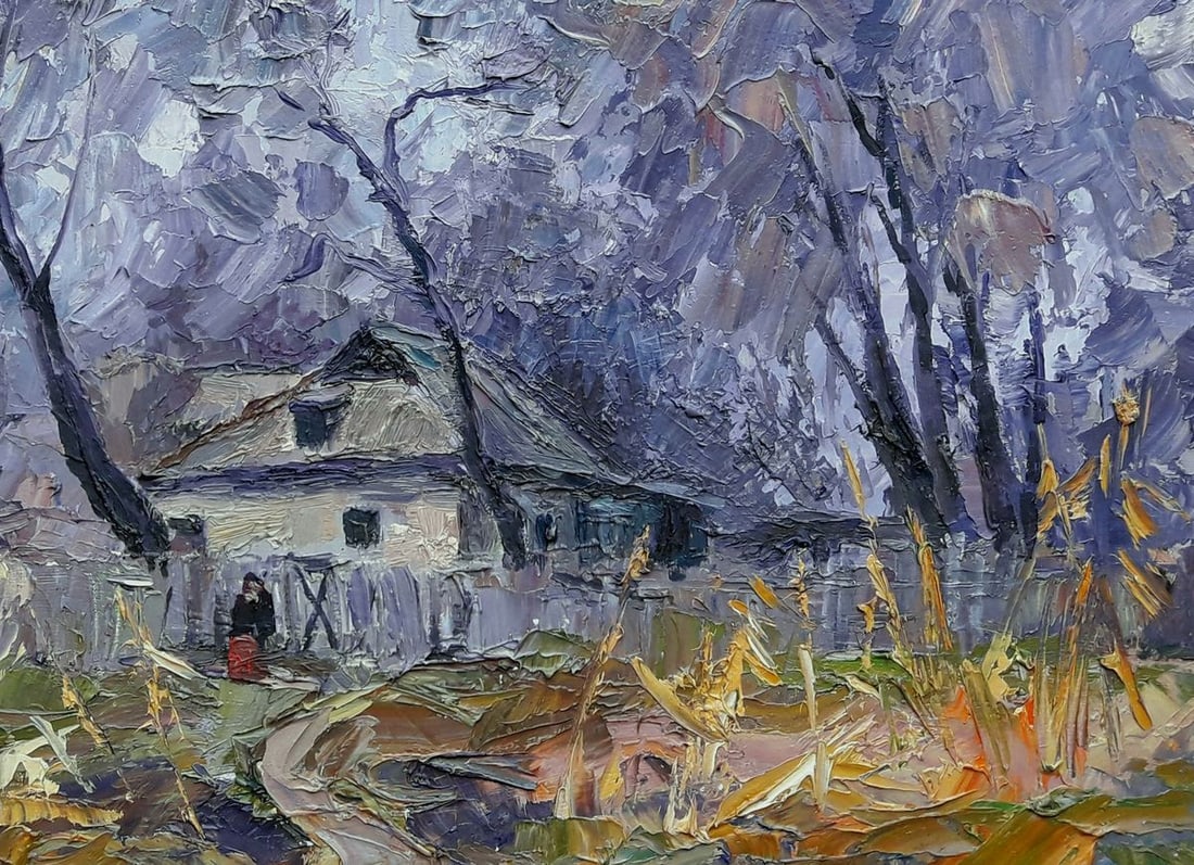Oil painting Grandma's House Serdyuk Boris Petrovich - 5