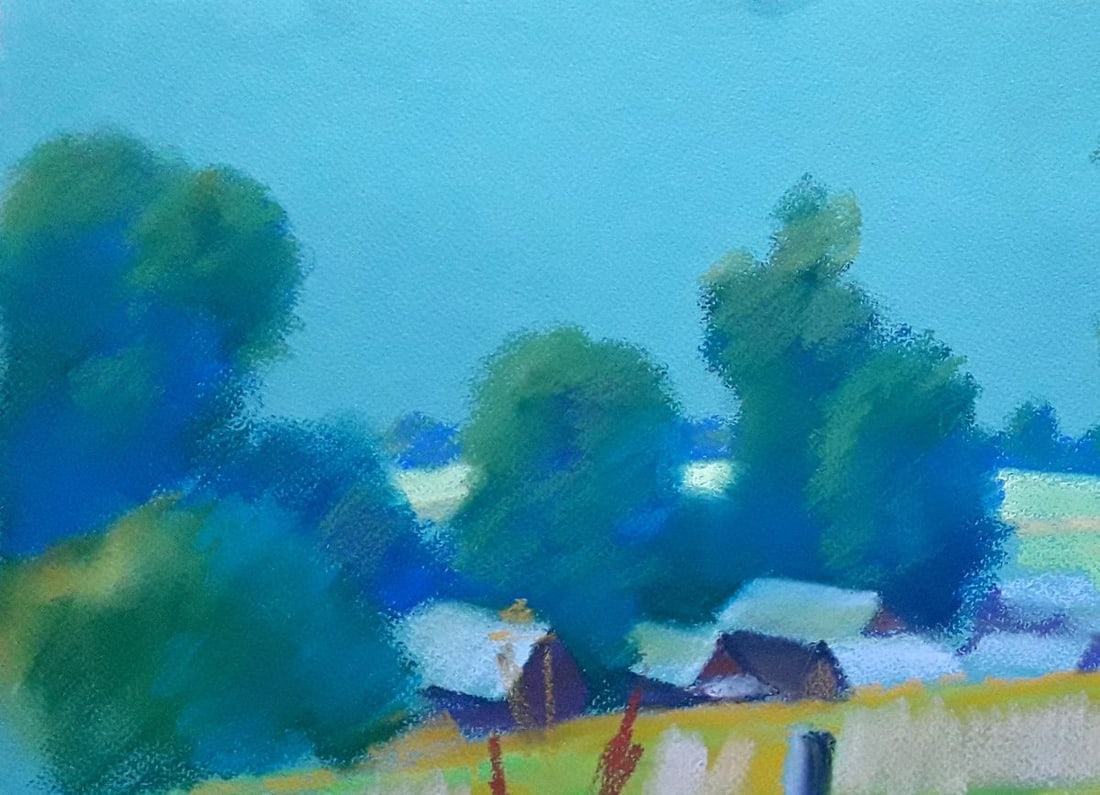 Pastel painting Somewhere on the outskirts Serdyuk Boris Petrovich - 2