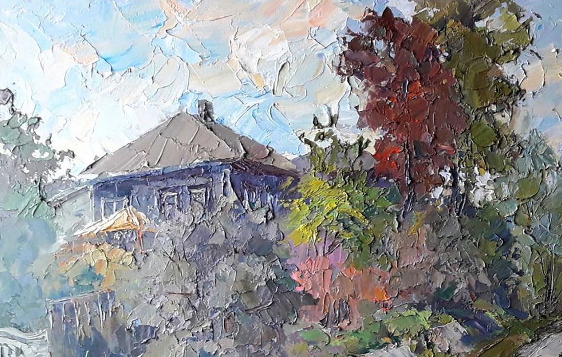 Oil painting Rural landscape Serdyuk Boris Petrovich - 2