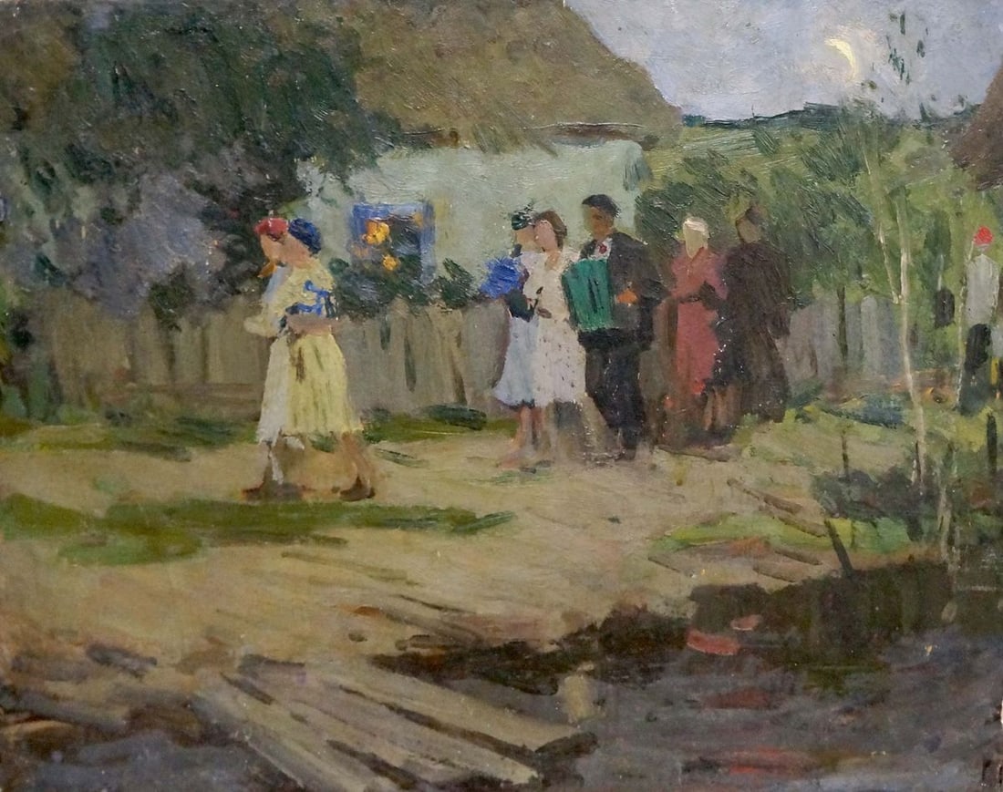 Oil painting Wedding Plamenitsky Anatoly Alexandrovich - 2