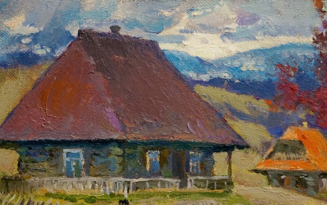 Oil painting Signs of autumn Mynka Alexander Fedorovich - 4