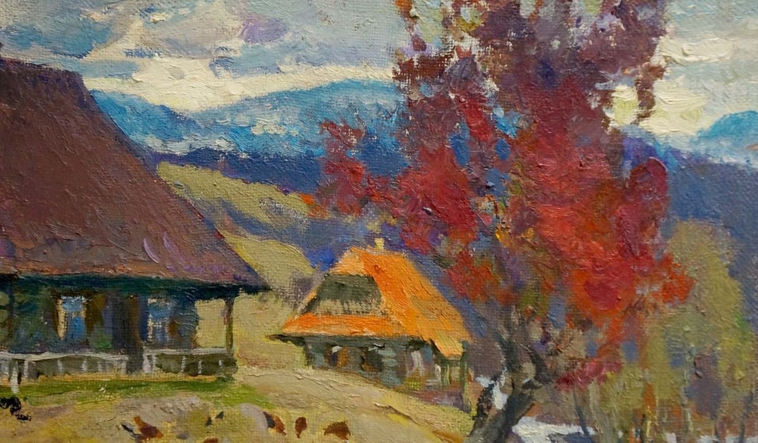 Oil painting Signs of autumn Mynka Alexander Fedorovich - 5