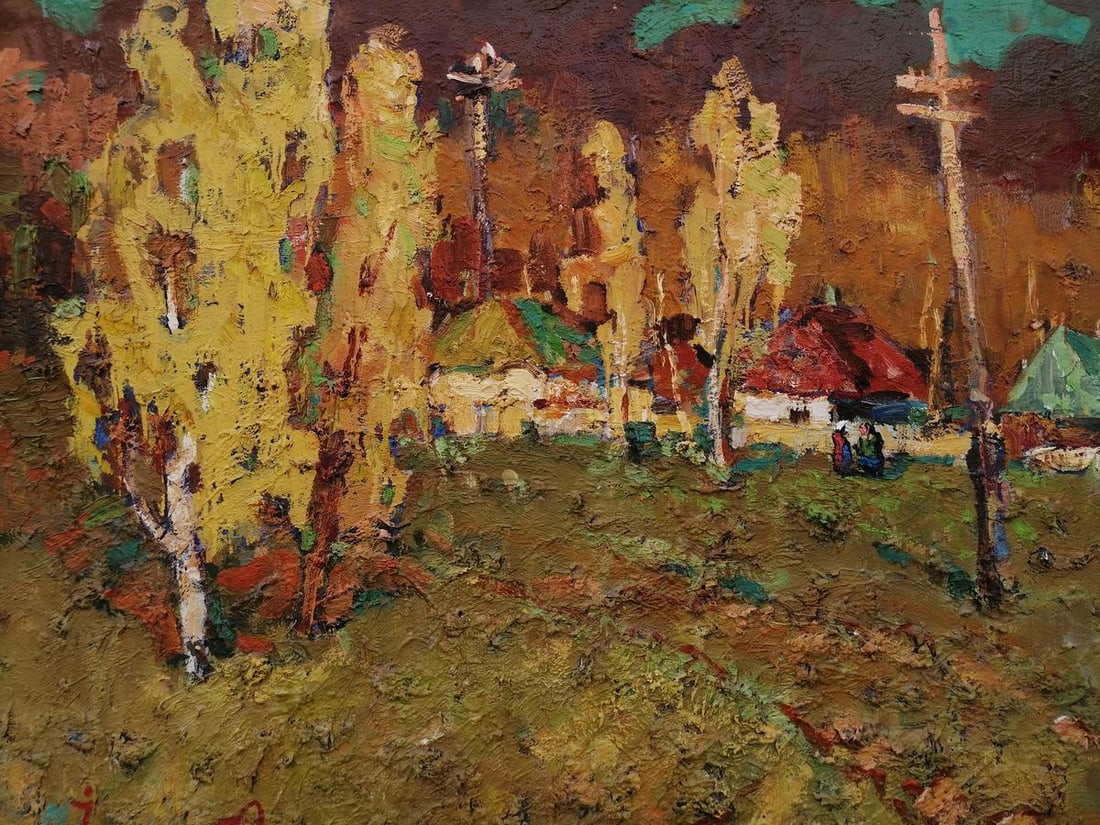 Oil painting Autumn evening Kalenyuk Alex - 2