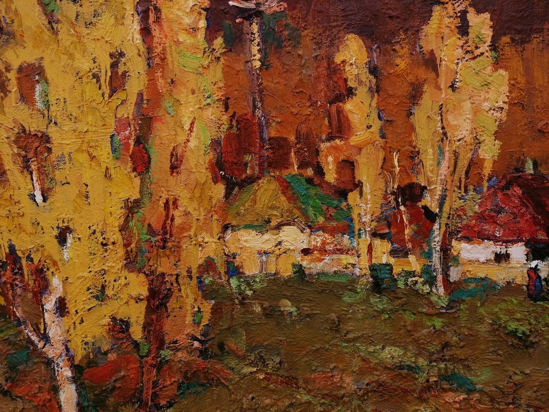 Oil painting Autumn evening Kalenyuk Alex - 7
