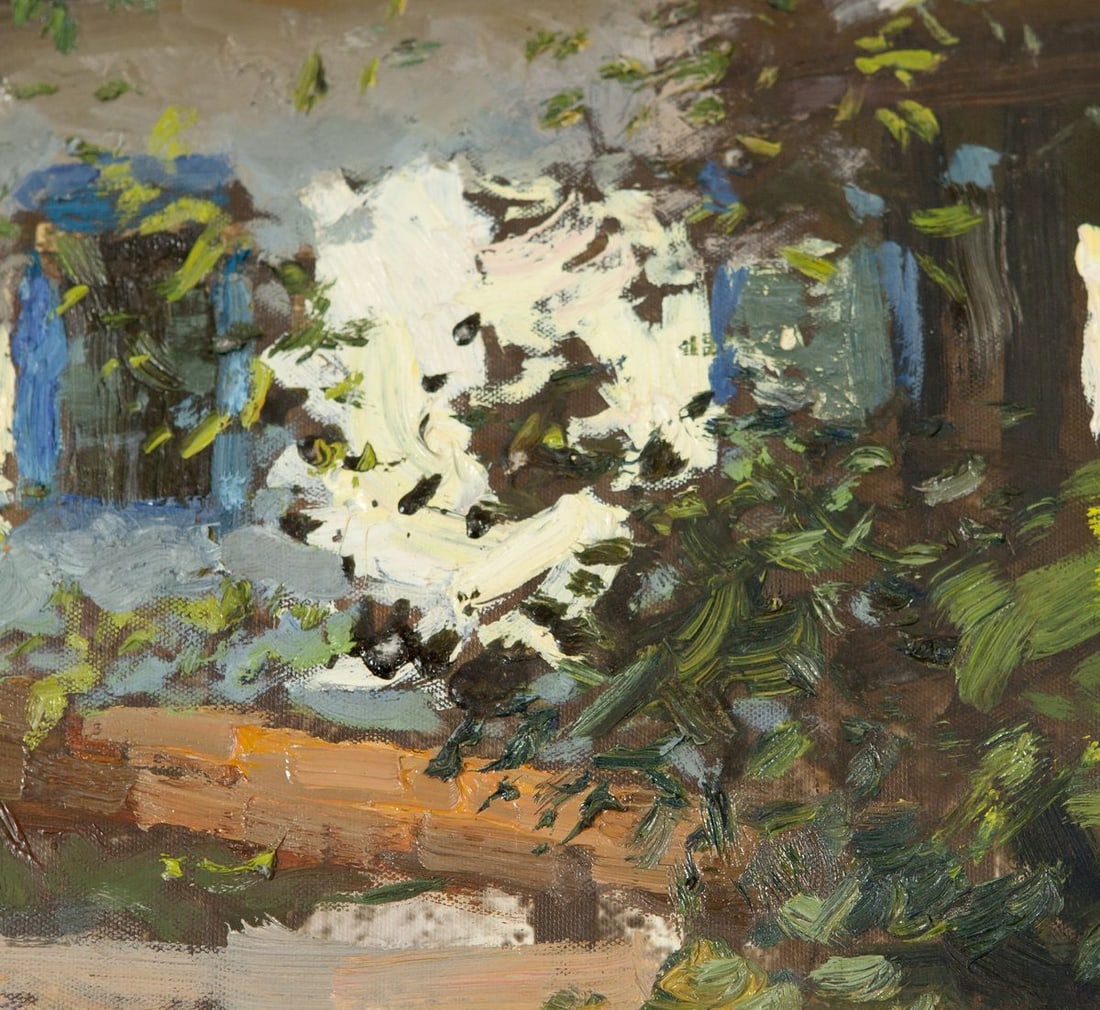 Oil Painting Lonely House Ivan Tsyupka / Rural Landscape - 4
