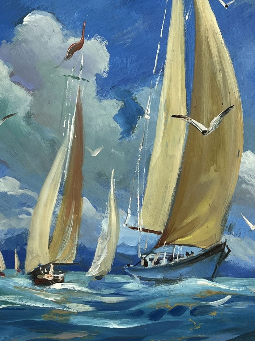 Oil painting Ships in the Endless Sea Yuriy Suprunchuk - 10