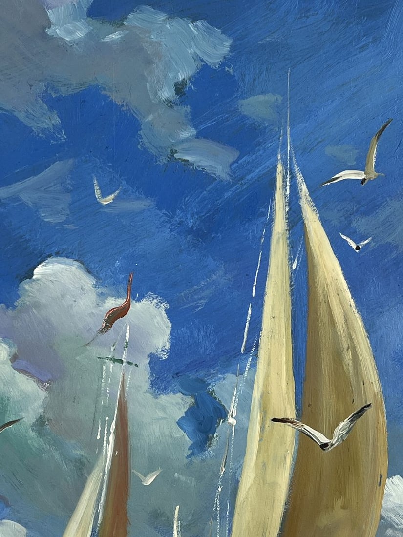 Oil painting Ships in the Endless Sea Yuriy Suprunchuk - 5