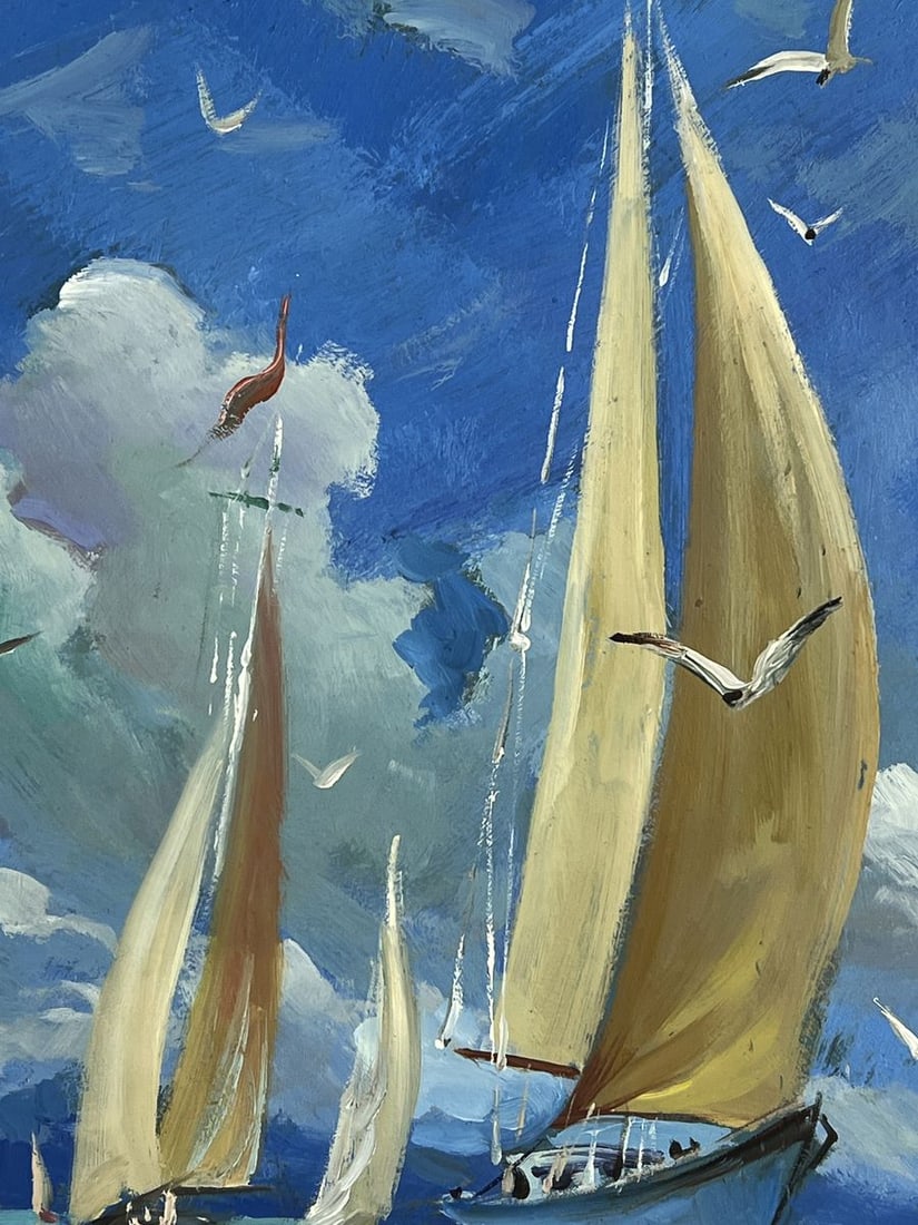 Oil painting Ships in the Endless Sea Yuriy Suprunchuk - 9