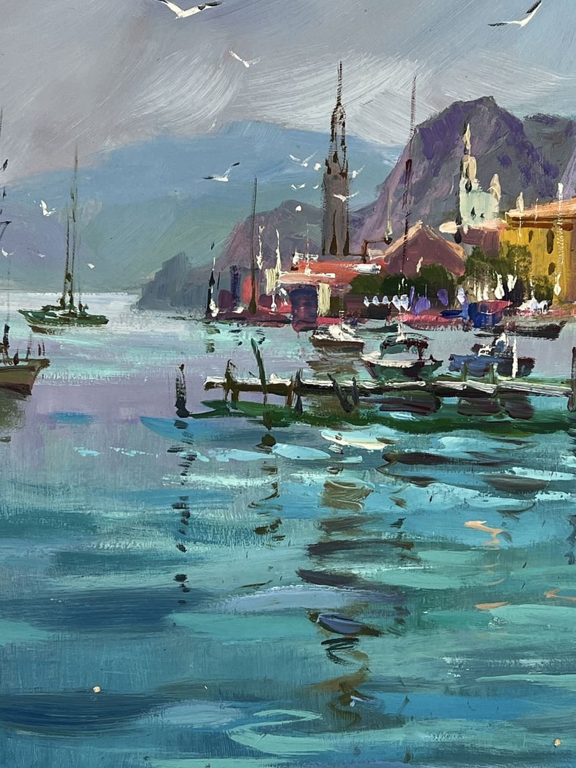 Oil painting Pier in Front of the City Yuriy Suprunchuk - 5