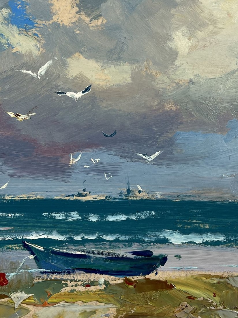 Oil painting Boat on the Seashore Yuriy Suprunchuk - 10