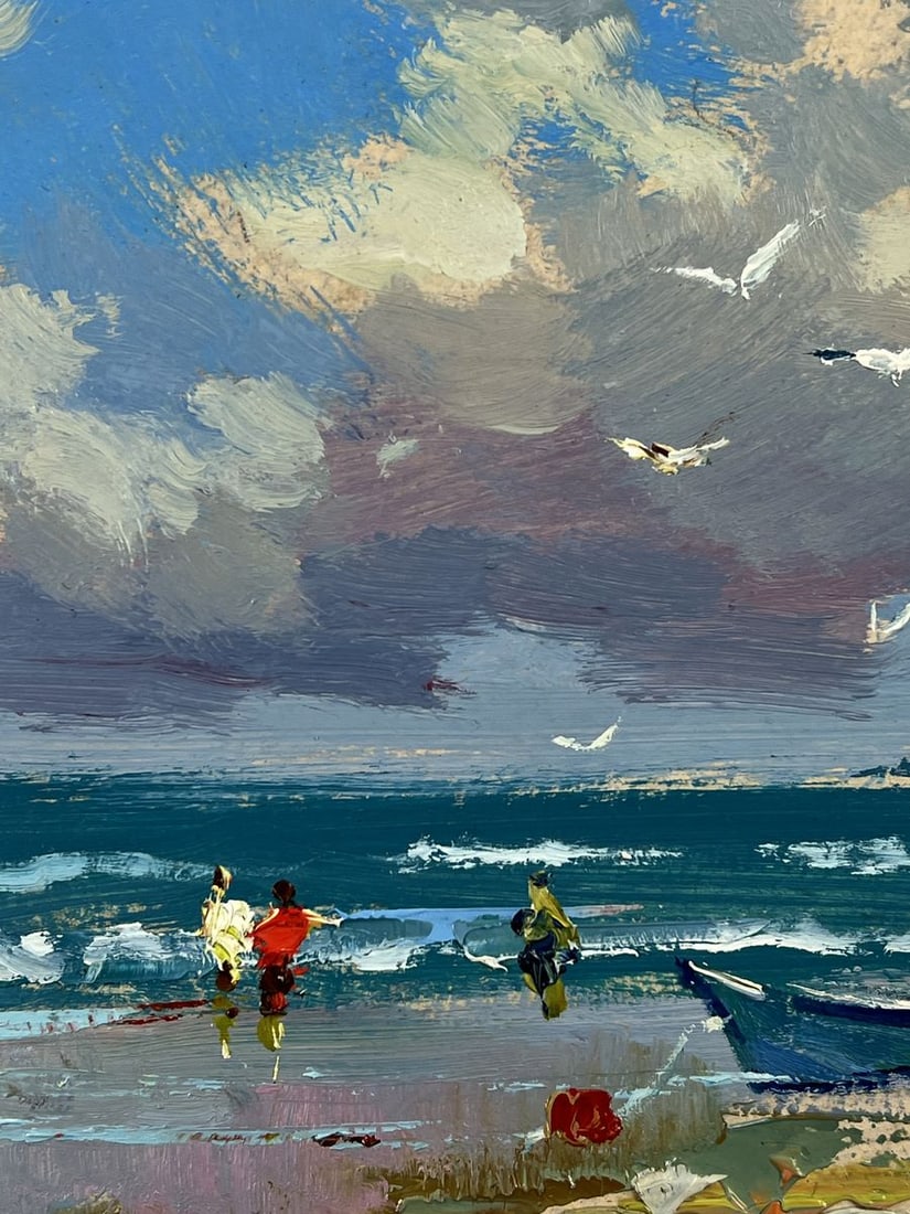 Oil painting Boat on the Seashore Yuriy Suprunchuk - 5