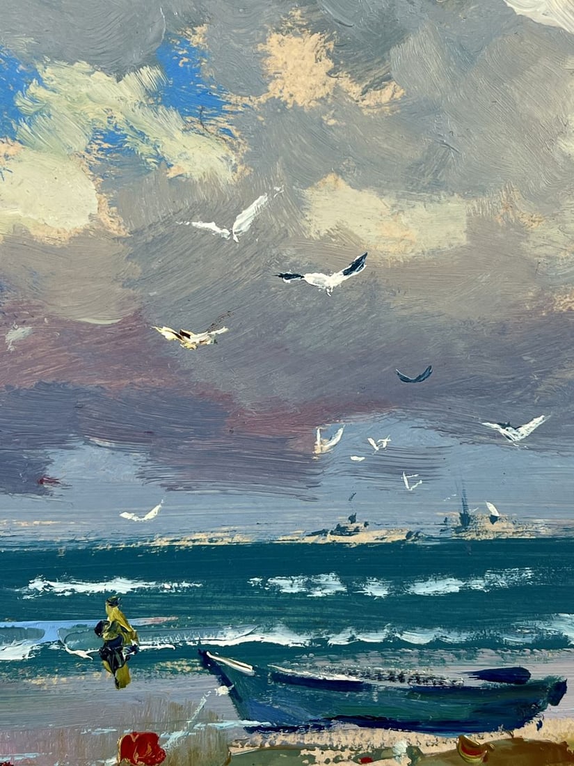 Oil painting Boat on the Seashore Yuriy Suprunchuk - 6