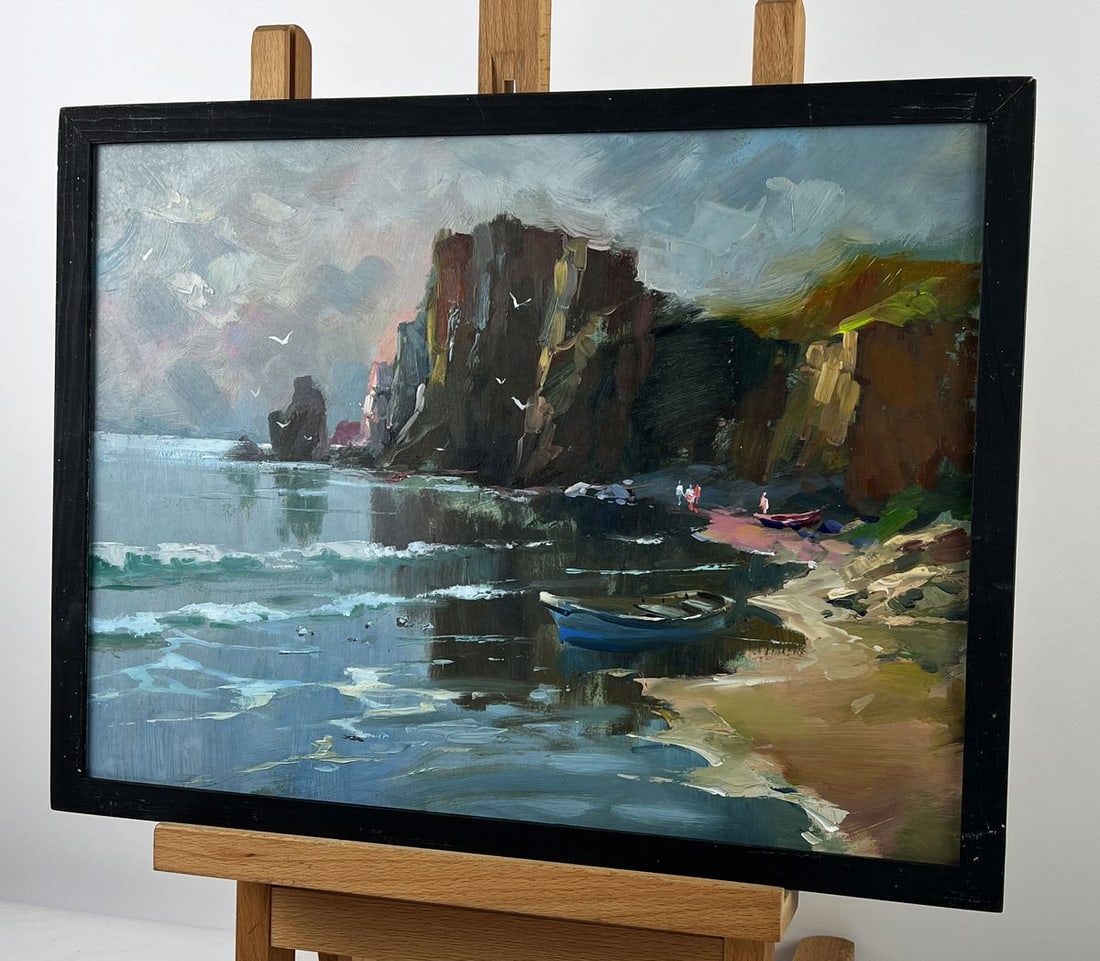 Oil painting People on the Lonely Shore Yuriy Suprunchuk - 2