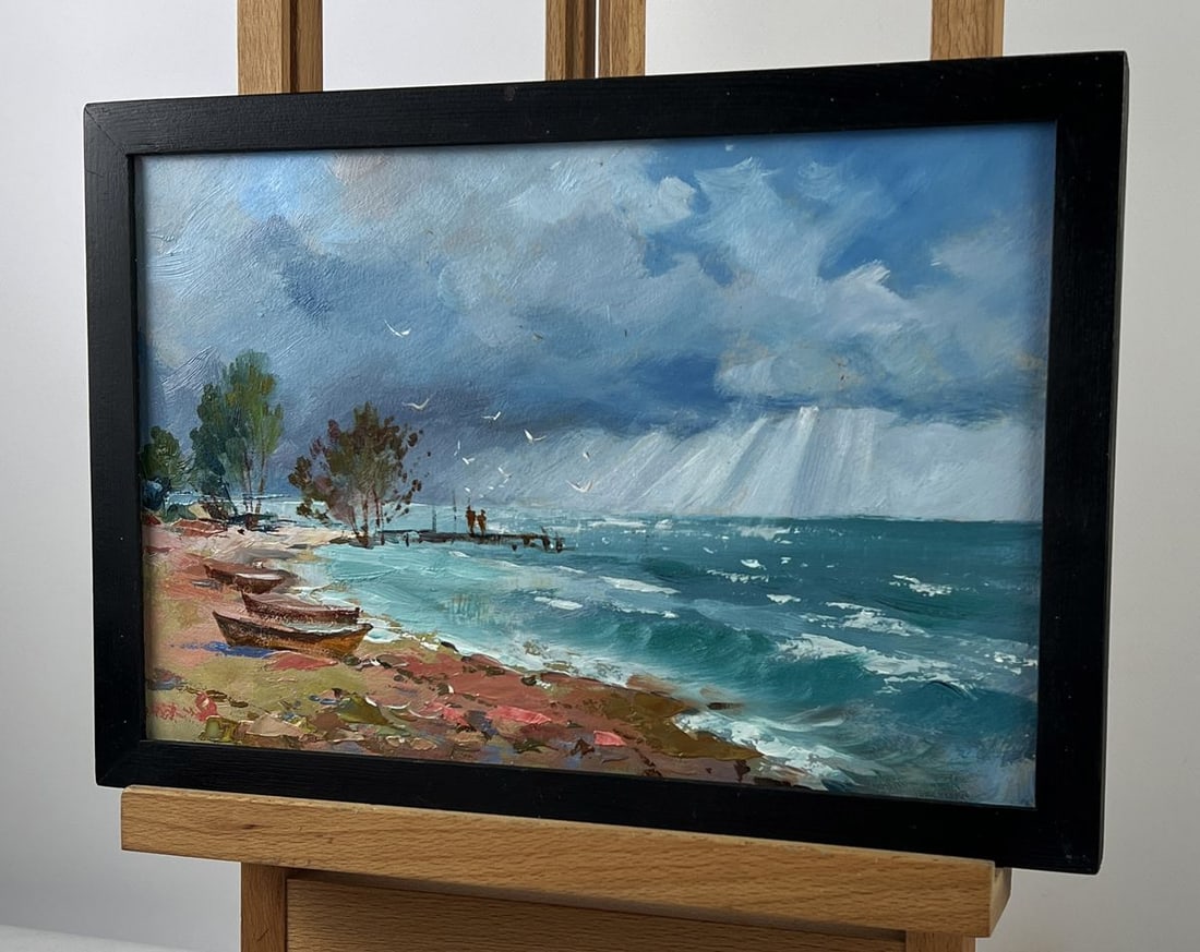 Oil painting Before the Storm at Sea Yuriy Suprunchuk - 2