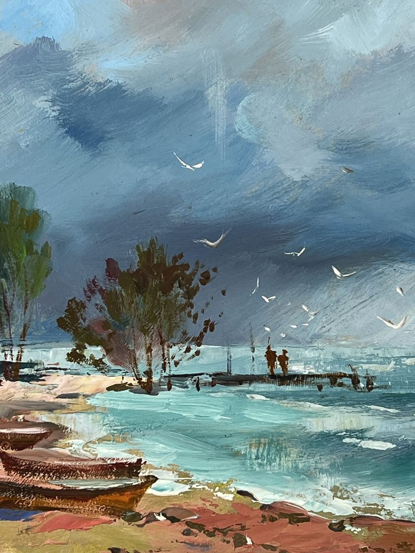 Oil painting Before the Storm at Sea Yuriy Suprunchuk - 4