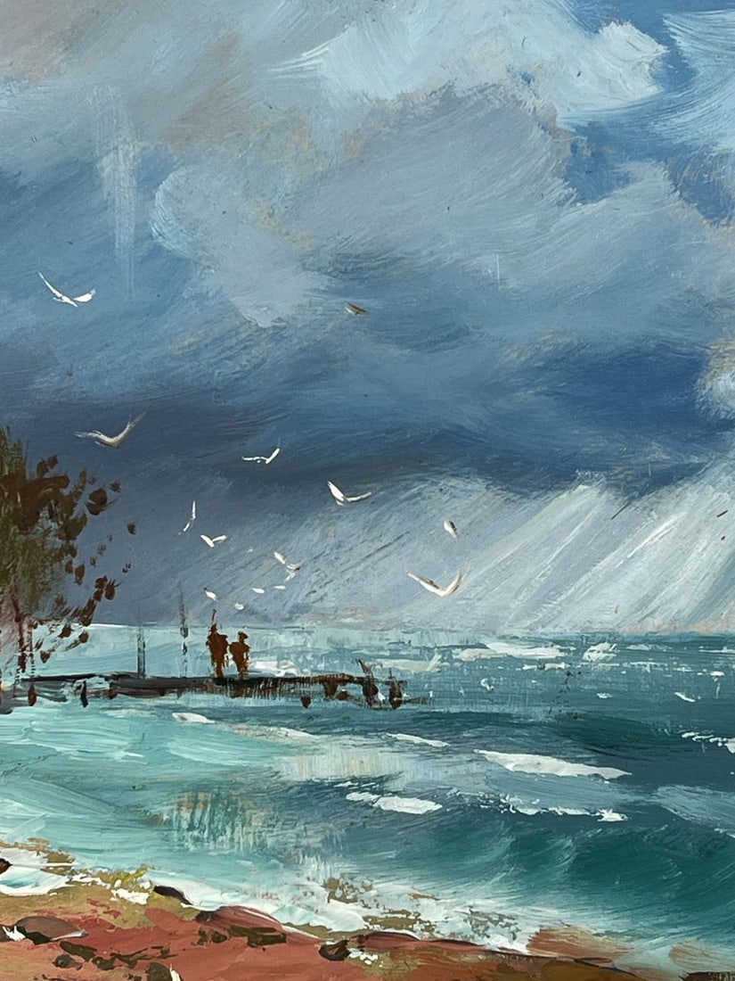 Oil painting Before the Storm at Sea Yuriy Suprunchuk - 6