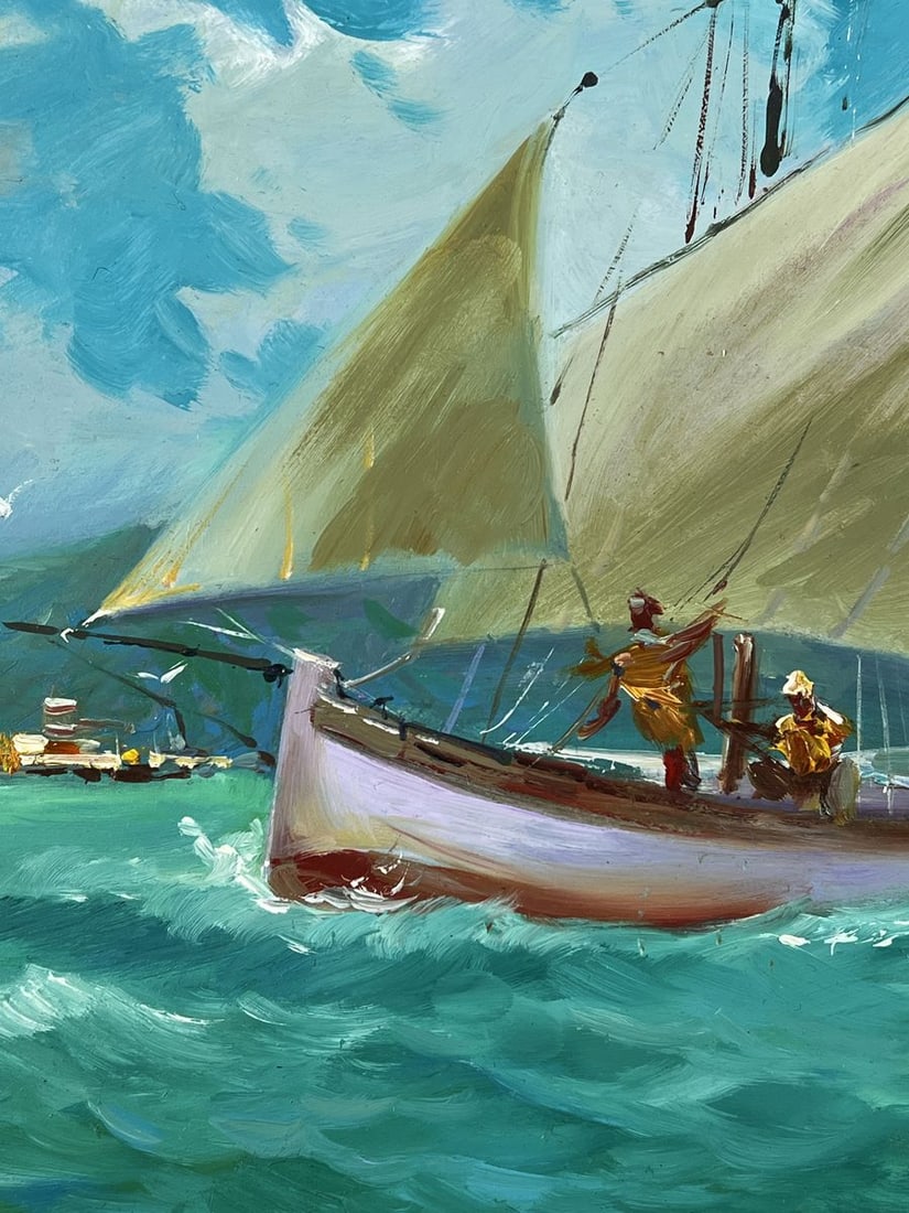 Oil painting Wind Sails at Sea Yuriy Suprunchuk - 5