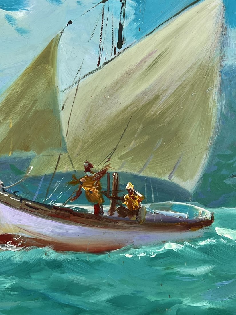 Oil painting Wind Sails at Sea Yuriy Suprunchuk - 7