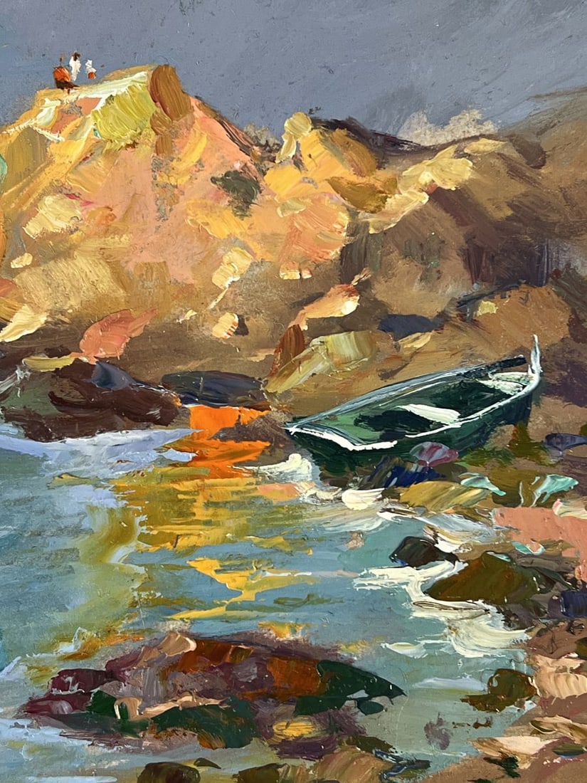 Oil painting Boat Near the Seashore Yuriy Suprunchuk - 10