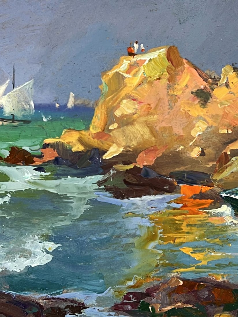 Oil painting Boat Near the Seashore Yuriy Suprunchuk - 6