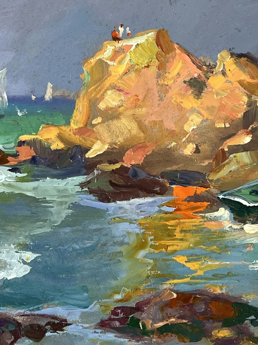 Oil painting Boat Near the Seashore Yuriy Suprunchuk - 7