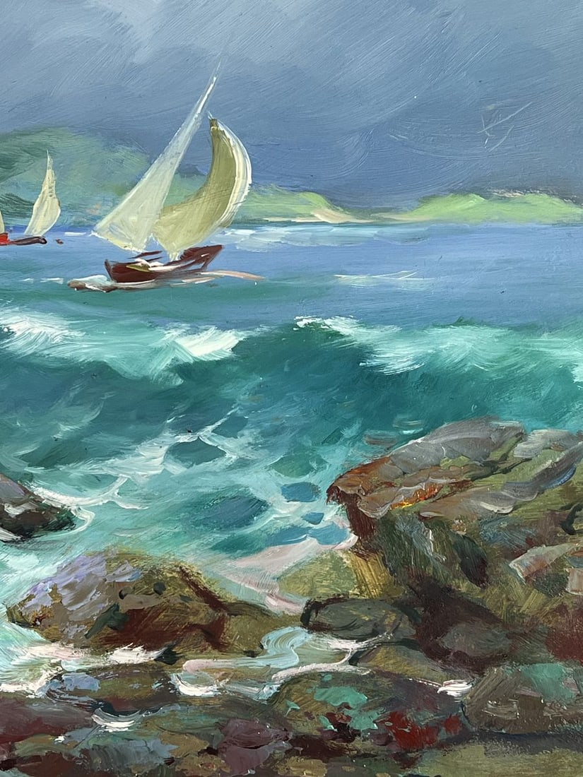 Oil painting The Beginning of a Storm at Sea Yuriy Suprunchuk - 10