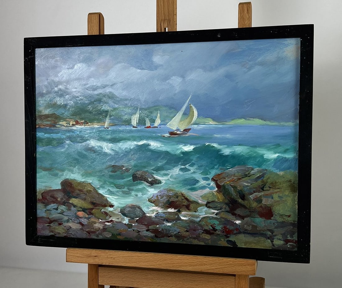 Oil painting The Beginning of a Storm at Sea Yuriy Suprunchuk - 2