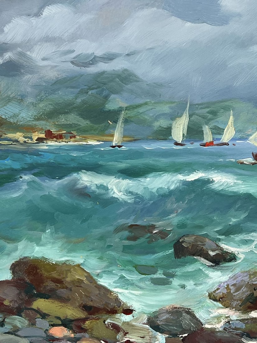 Oil painting The Beginning of a Storm at Sea Yuriy Suprunchuk - 4