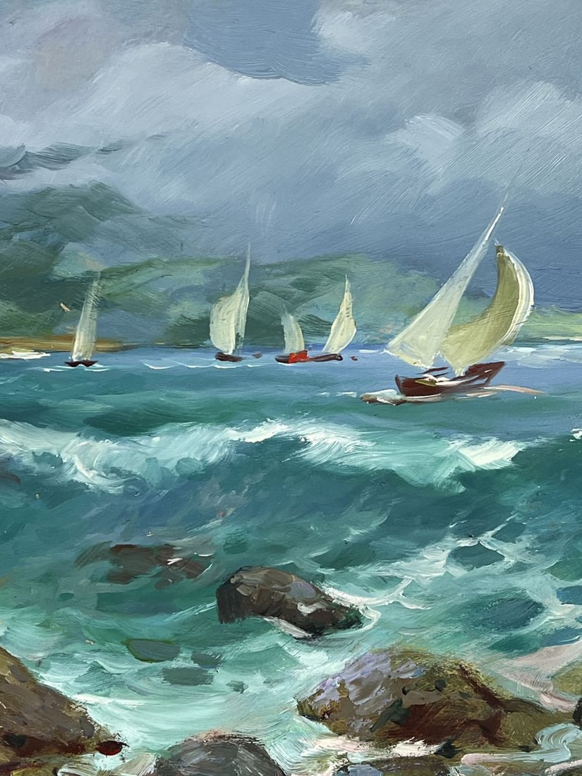 Oil painting The Beginning of a Storm at Sea Yuriy Suprunchuk - 6