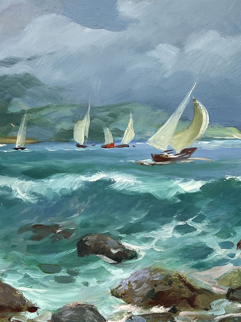 Oil painting The Beginning of a Storm at Sea Yuriy Suprunchuk - 7