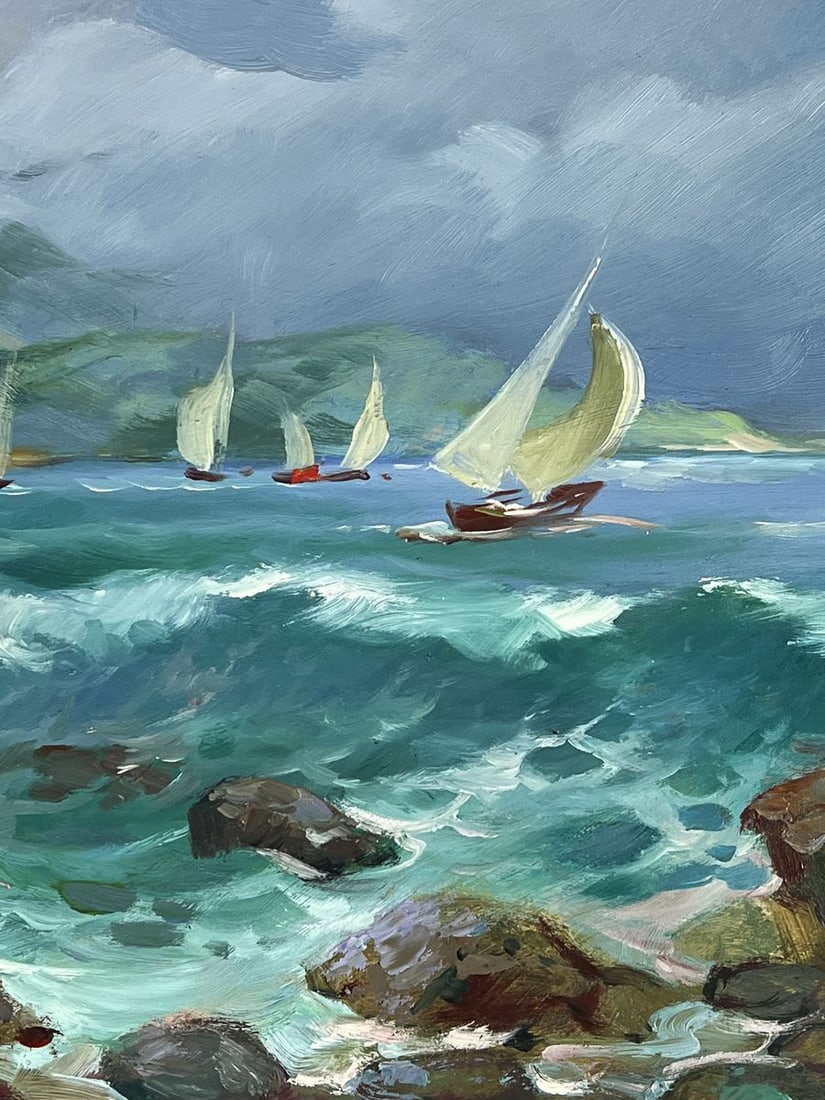 Oil painting The Beginning of a Storm at Sea Yuriy Suprunchuk - 8