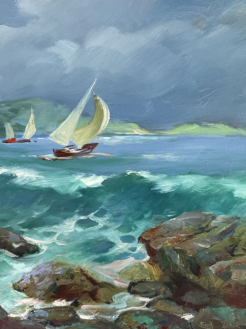 Oil painting The Beginning of a Storm at Sea Yuriy Suprunchuk - 9