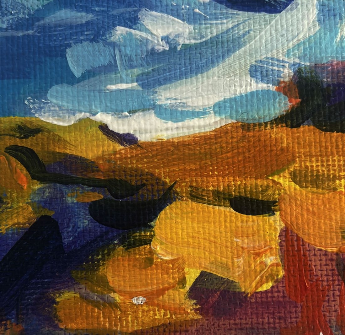 Acrylic painting Lighthouse on a rocky seashore Mykhailo Patskan - 8