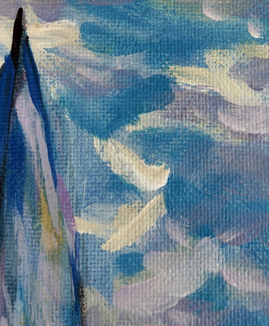 Acrylic painting Sailing Holidays Mykhailo Patskan - 4