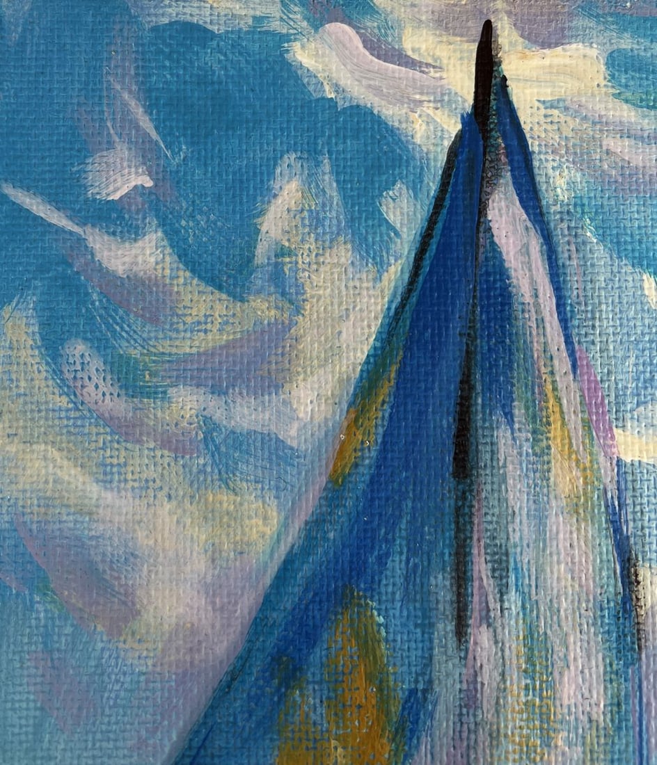 Acrylic painting Sailing Holidays Mykhailo Patskan - 5