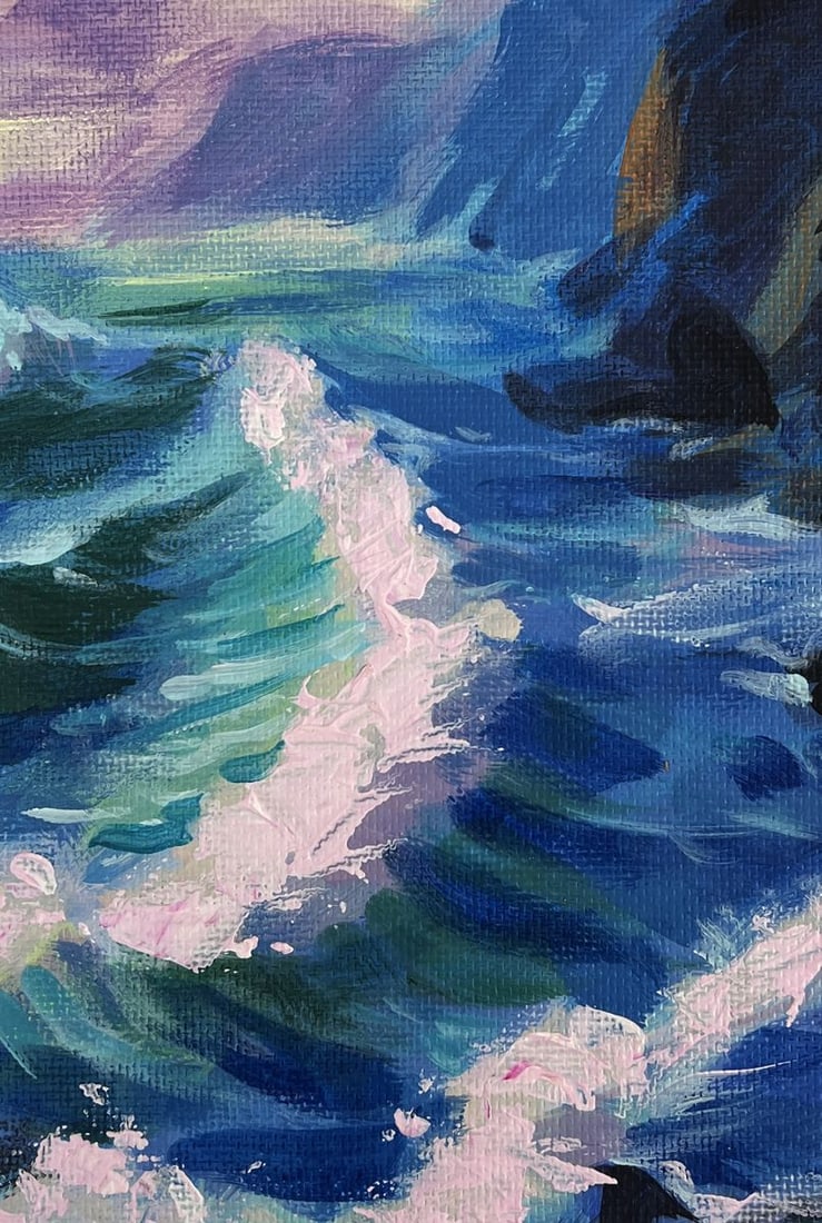 Acrylic painting Evening breeze on the sea Mykhailo Patskan - 8