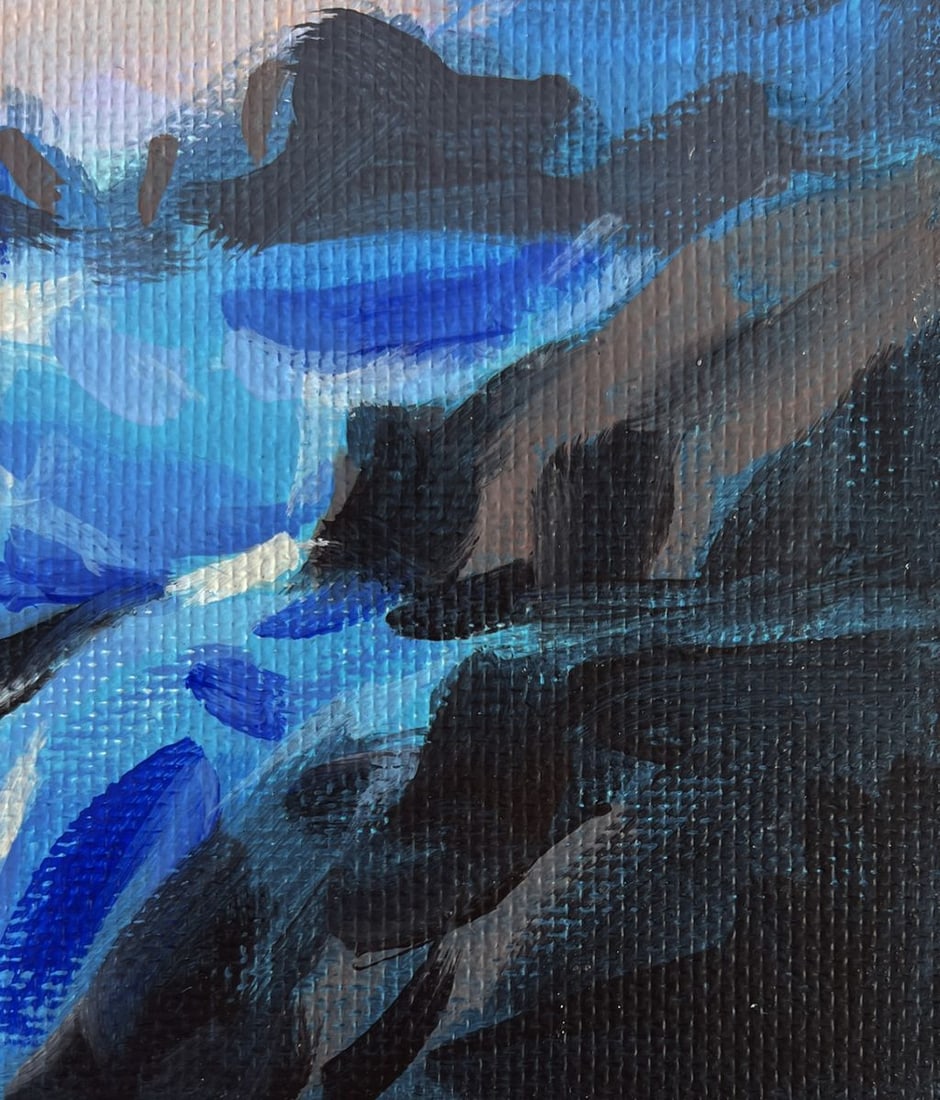 Acrylic painting Great water element Mykhailo Patskan - 8