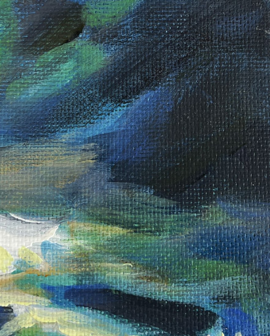 Acrylic painting Light in the darkness Mykhailo Patskan - 4