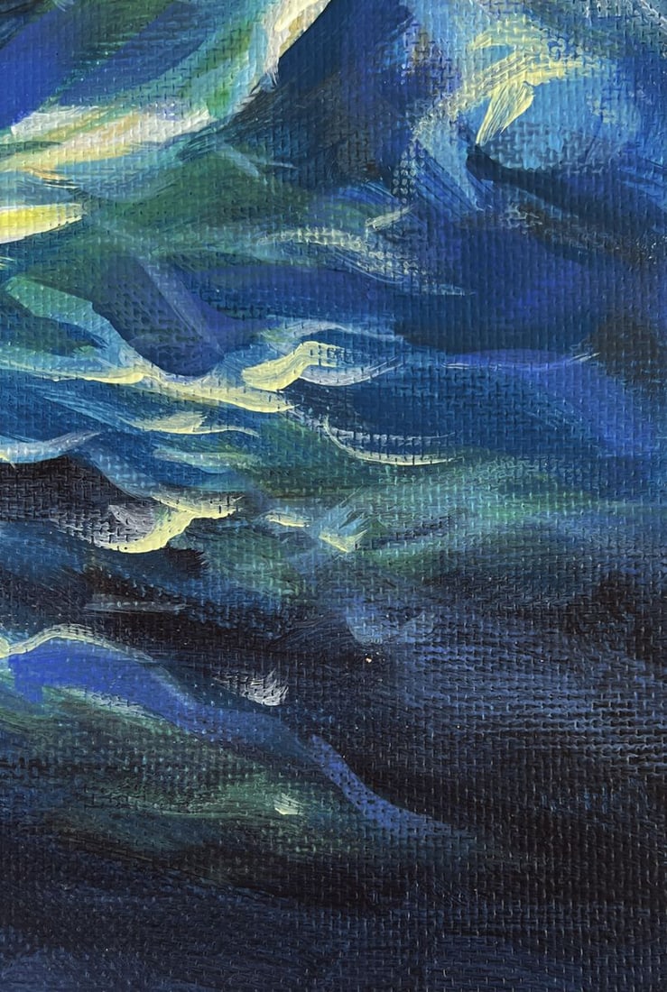Acrylic painting Light in the darkness Mykhailo Patskan - 7