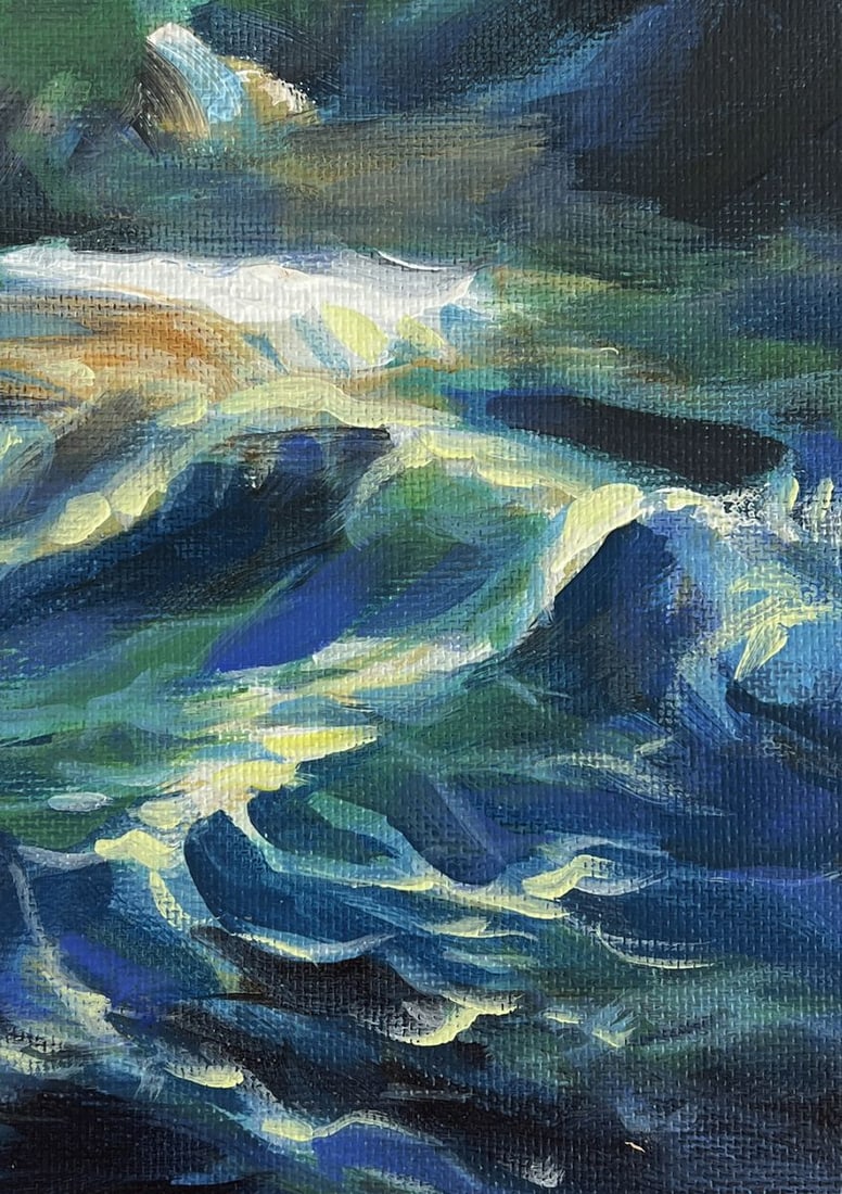 Acrylic painting Light in the darkness Mykhailo Patskan - 8