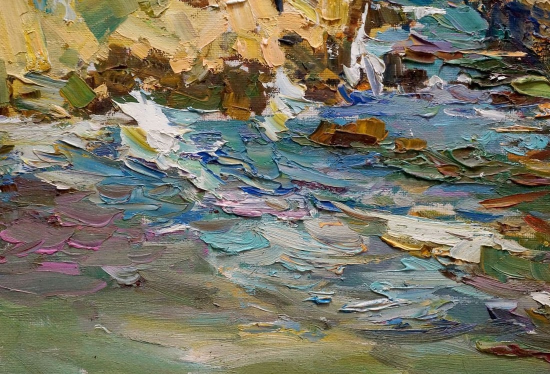 Oil painting Rocky coast Zaborovsky Leonid Alexandrovich - 2