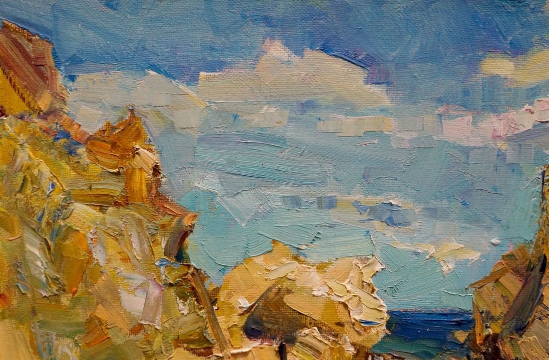 Oil painting Rocky coast Zaborovsky Leonid Alexandrovich - 3
