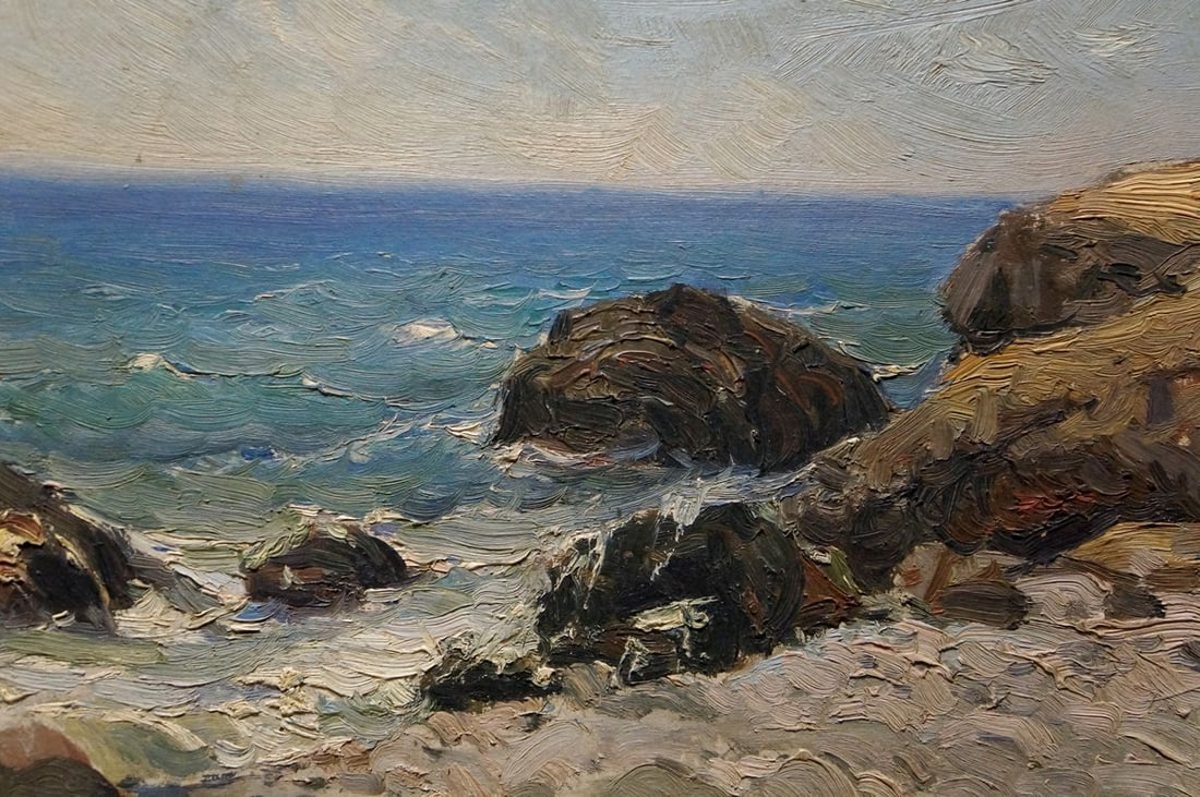 Oil painting Seascape Pyotr Kuzmich Stolyarenko - 6